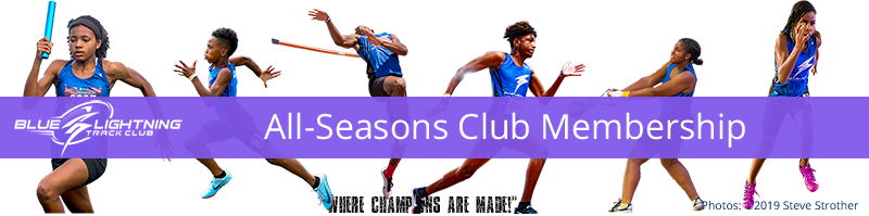 Blue Lightning Track Club All-Seasons Club Membership