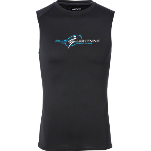 Black Compression Competition Jersey Blue Lightning Track Club
