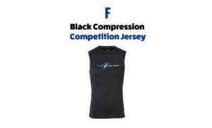 Blue Lightning Track Club Black Compression Competition Jersey